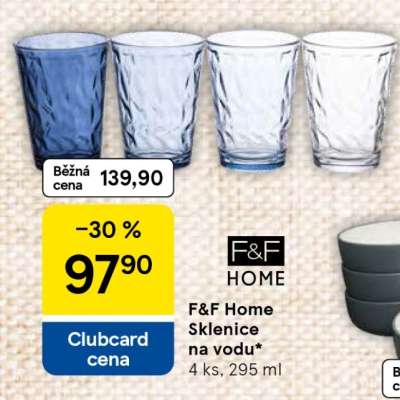 F&F Home Sklenice na vodu