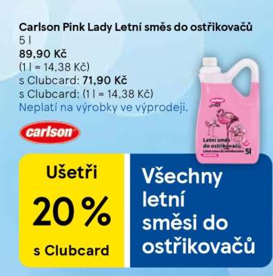 Carlson Pink Lady Letní směs do ostřikovačů