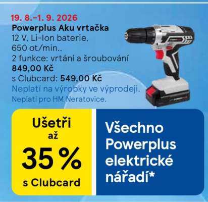 Powerplus Aku vrtačka