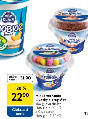 Mlékárna Kunín Ovesky a Krupičky