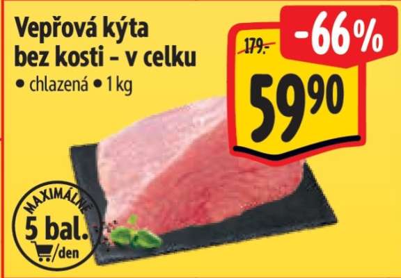 Vepřová kýta bez kosti – v celku
