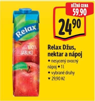Relax džus, nektar a nápoj