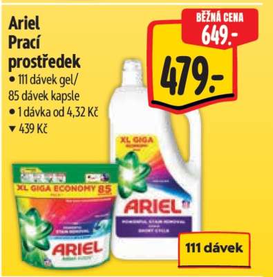 Ariel prací prostředek