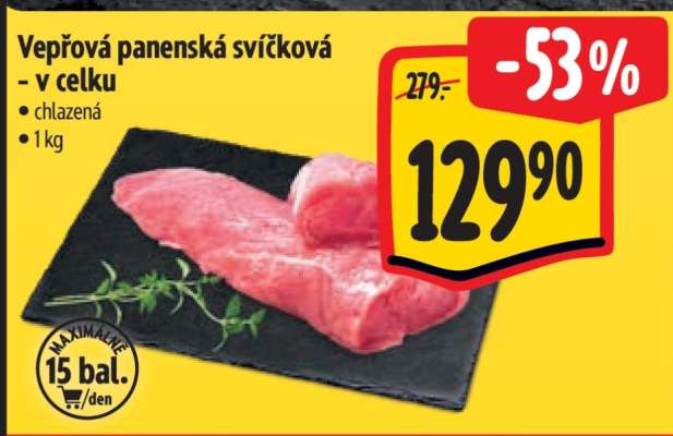 Vepřová panenská svíčková – v celku