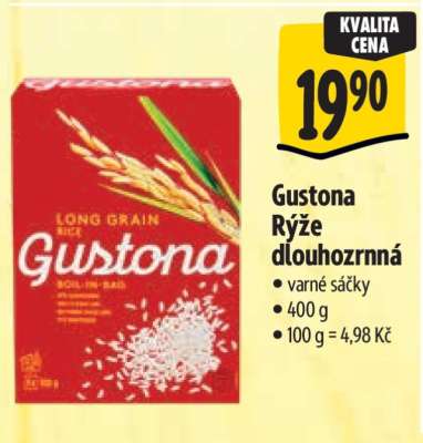 Gustona Rýže dlouhozrnná