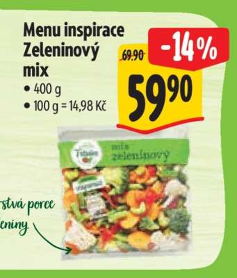 Menu inspirace Zeleninový mix