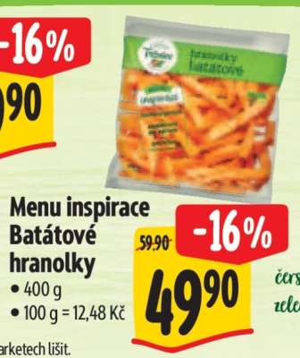 Menu inspirace Batátové hranolky