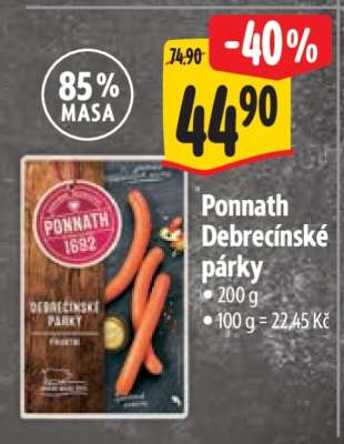 Ponnath Debrecínské párky