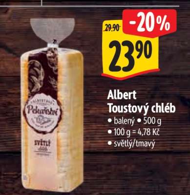 Albert Toustový chléb