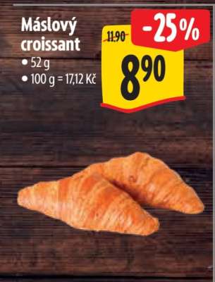 Máslový croissant