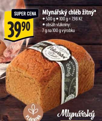 Mlynářský chléb žitný