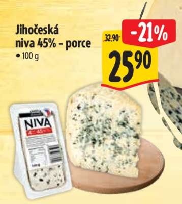 Jihočeská niva 45% porce