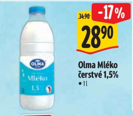 Olma MLÉKO ČERSTVÉ 1,5 %