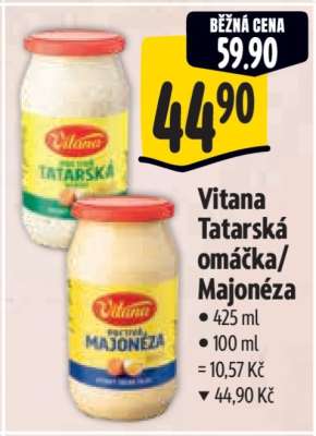 VITANA TATARSKÁ OMÁČKA / MAJONÉZA