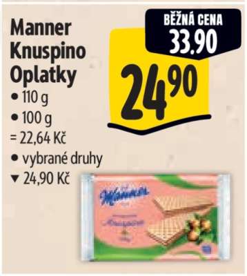 Manner Knuspino Oplatky