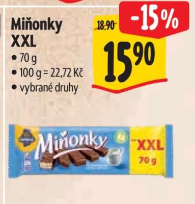 Miňonky XXL