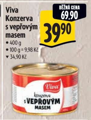 Viva Konzerva s vepřovým masem