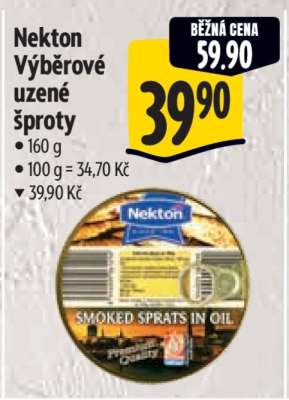 Nekton Výběrové uzené šproty