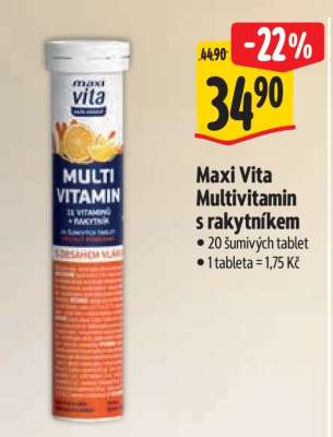 Maxi Vita Multivitamin s rakytníkem