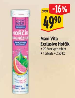 Maxi Vita Exclusive Hořčík