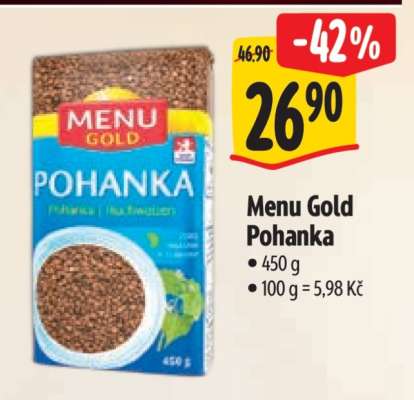 Menu Gold pohanka