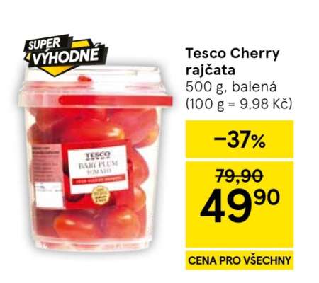 Tesco Cherry rajčata