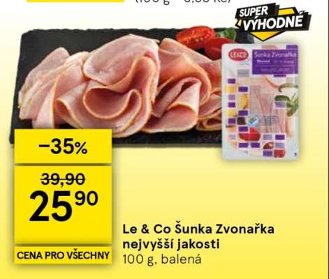 Le & Co Šunka Zvonařka nejvyšší jakosti