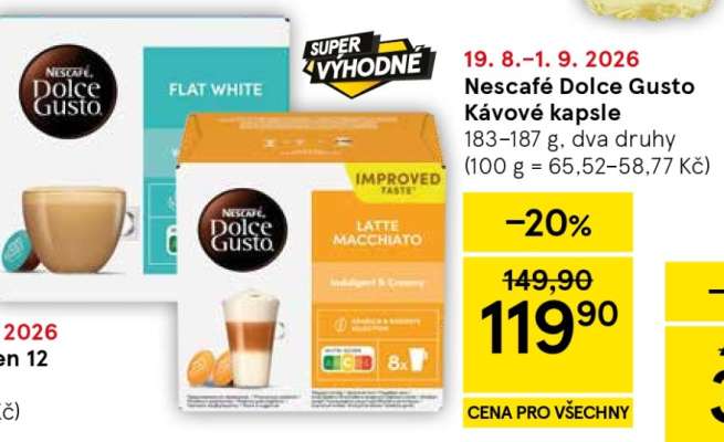 Nescafé Dolce Gusto kávové kapsle