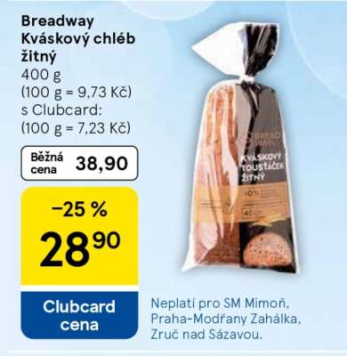 Breadway Kváskový chléb žitný