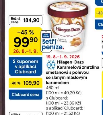Häagen-Dazs Karamelová zmrzlina smetanová s polevou se slaným máslovým karamelem
