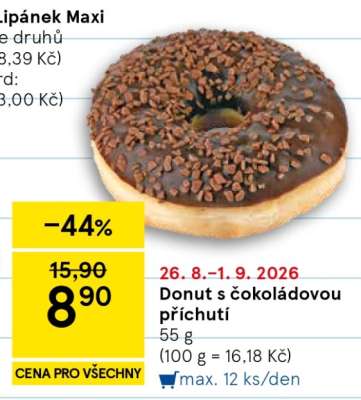 Donut s čokoládovou příchutí