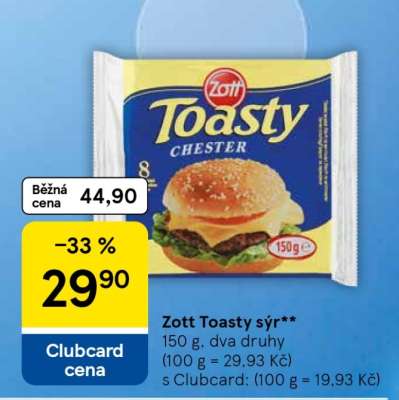 Zott Toasty sýr