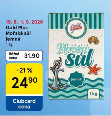 Gold Plus Mořská sůl jemná