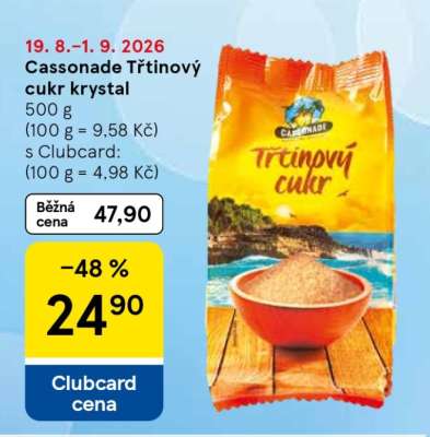 Cassonade Třtinový cukr krystal