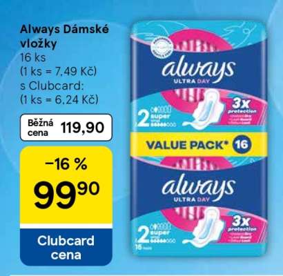Always Dámské vložky