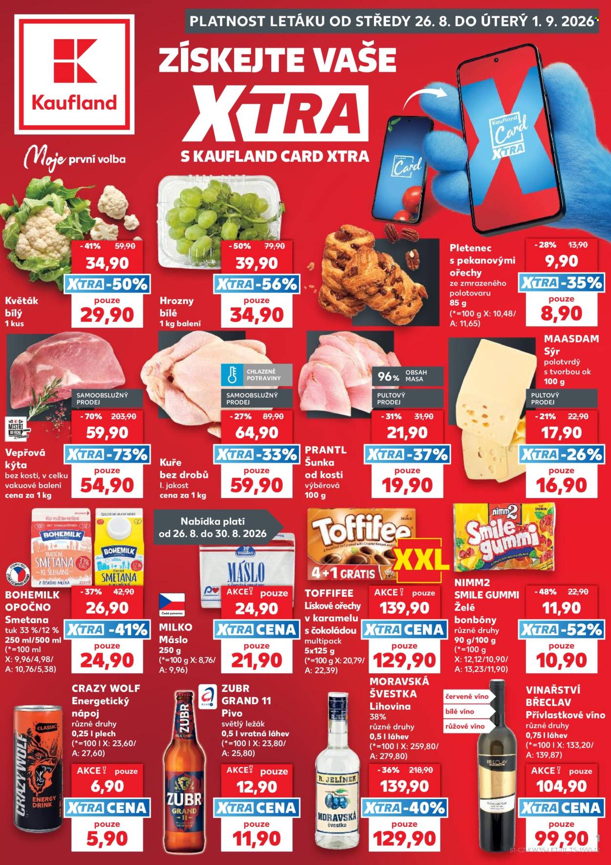 Leták Kaufland - 26.8.2026 - 1.9.2026. Strana 1