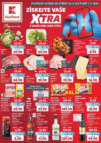 Leták Kaufland - 26.8.2026 - 1.9.2026.