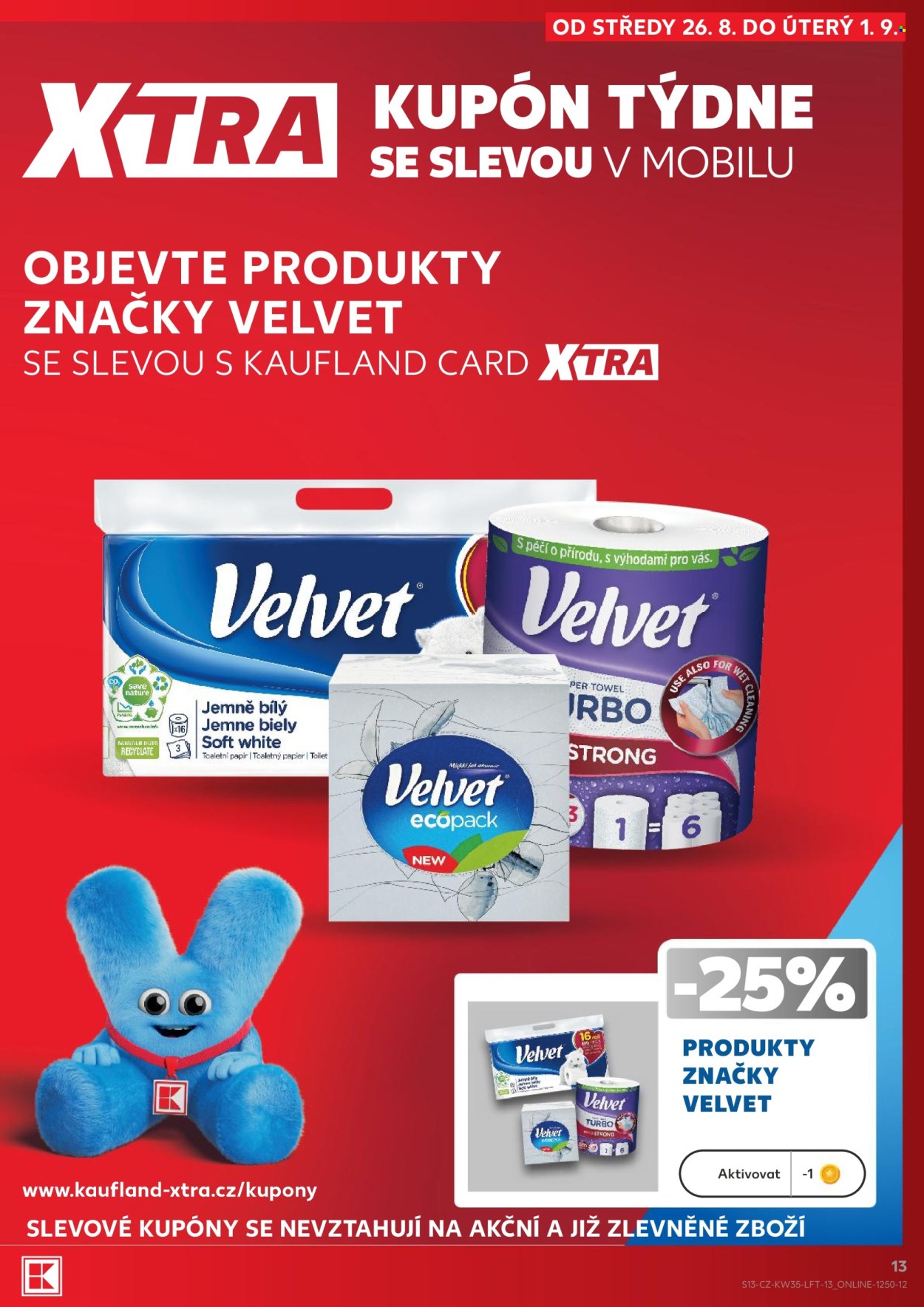 Leták Kaufland - 26.8.2026 - 1.9.2026. Strana 13
