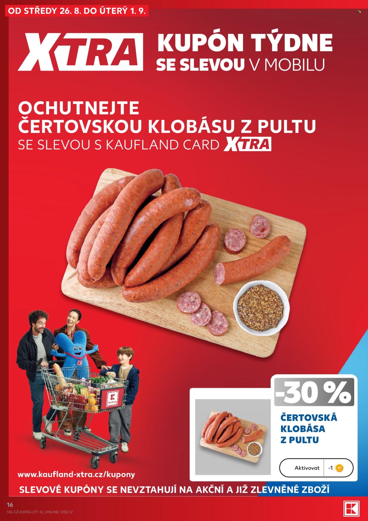 Leták Kaufland - 26.8.2026 - 1.9.2026. Strana 16
