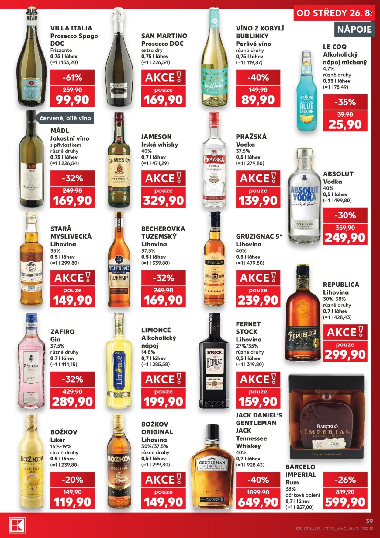 Leták Kaufland - 26.8.2026 - 1.9.2026. Strana 39