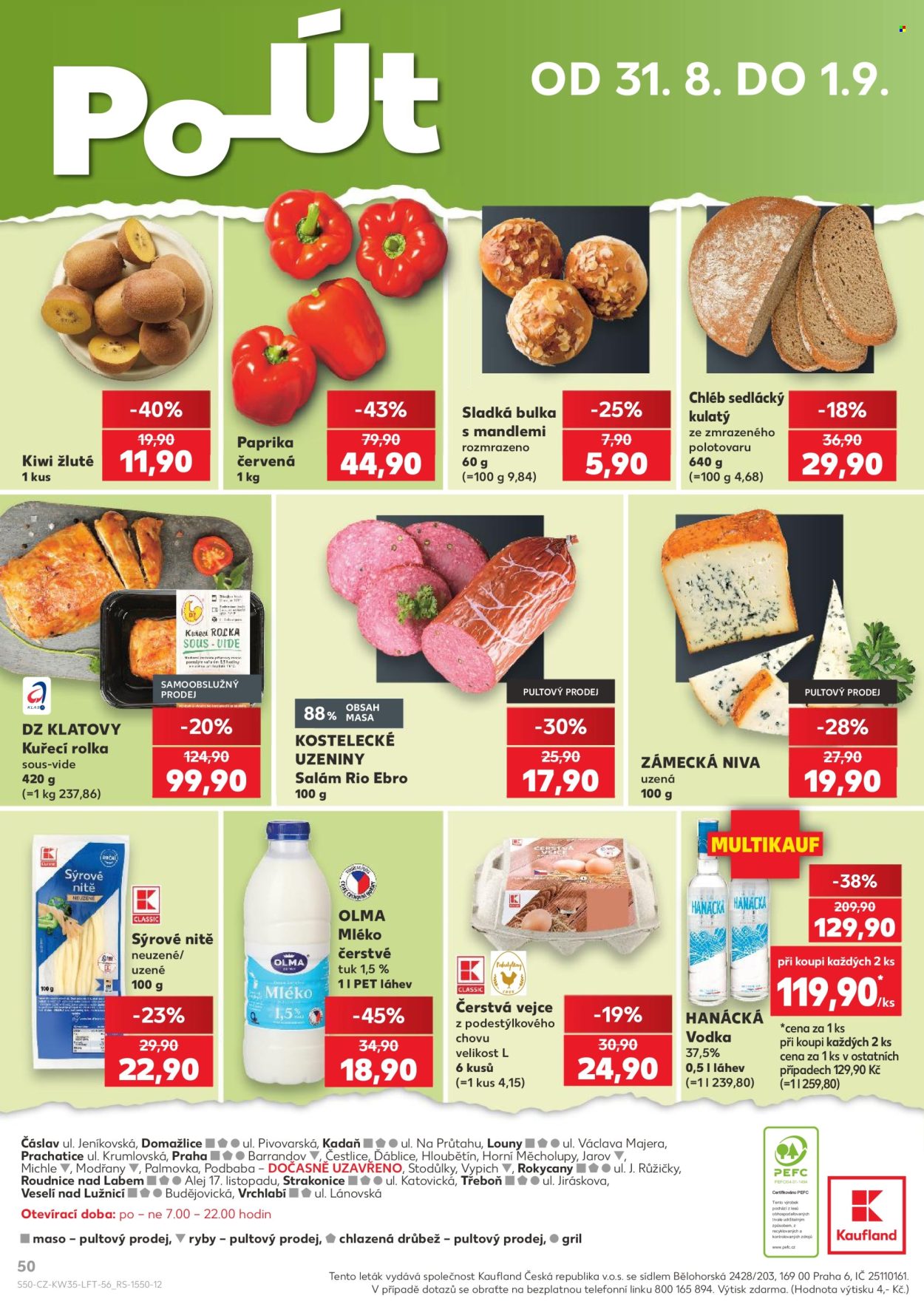 Leták Kaufland - 26.8.2026 - 1.9.2026. Strana 50