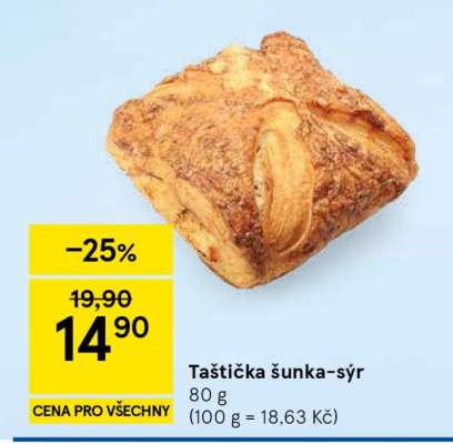 Taštička šunka-sýr
