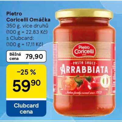 Pietro Coricelli Omáčka