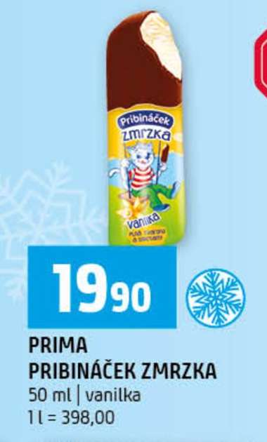 PRIMA Pribináček zmrzka