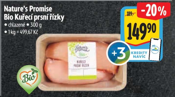 Nature’s Promise Bio Kuřecí prsní řízky