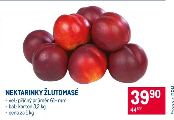 Nektarinky žlutomasé