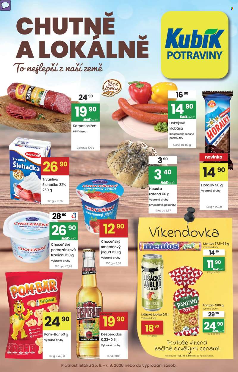 Leták Kubík - 25.8.2026 - 7.9.2026.