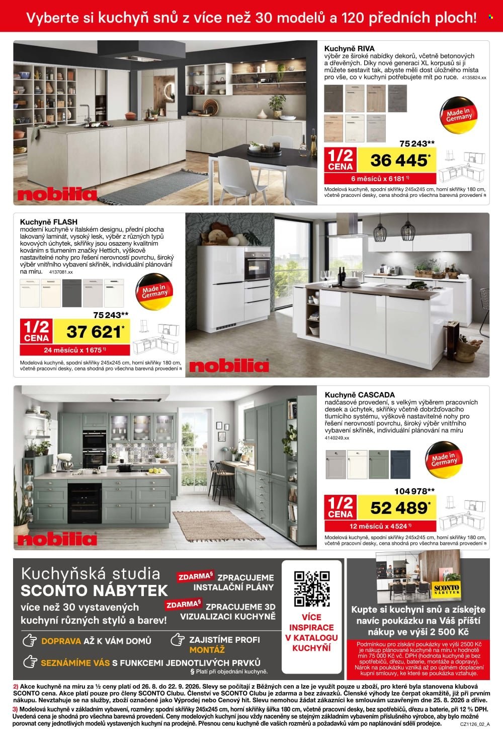 Leták SCONTO NÁBYTEK - 26.8.2026 - 22.9.2026. Strana 2