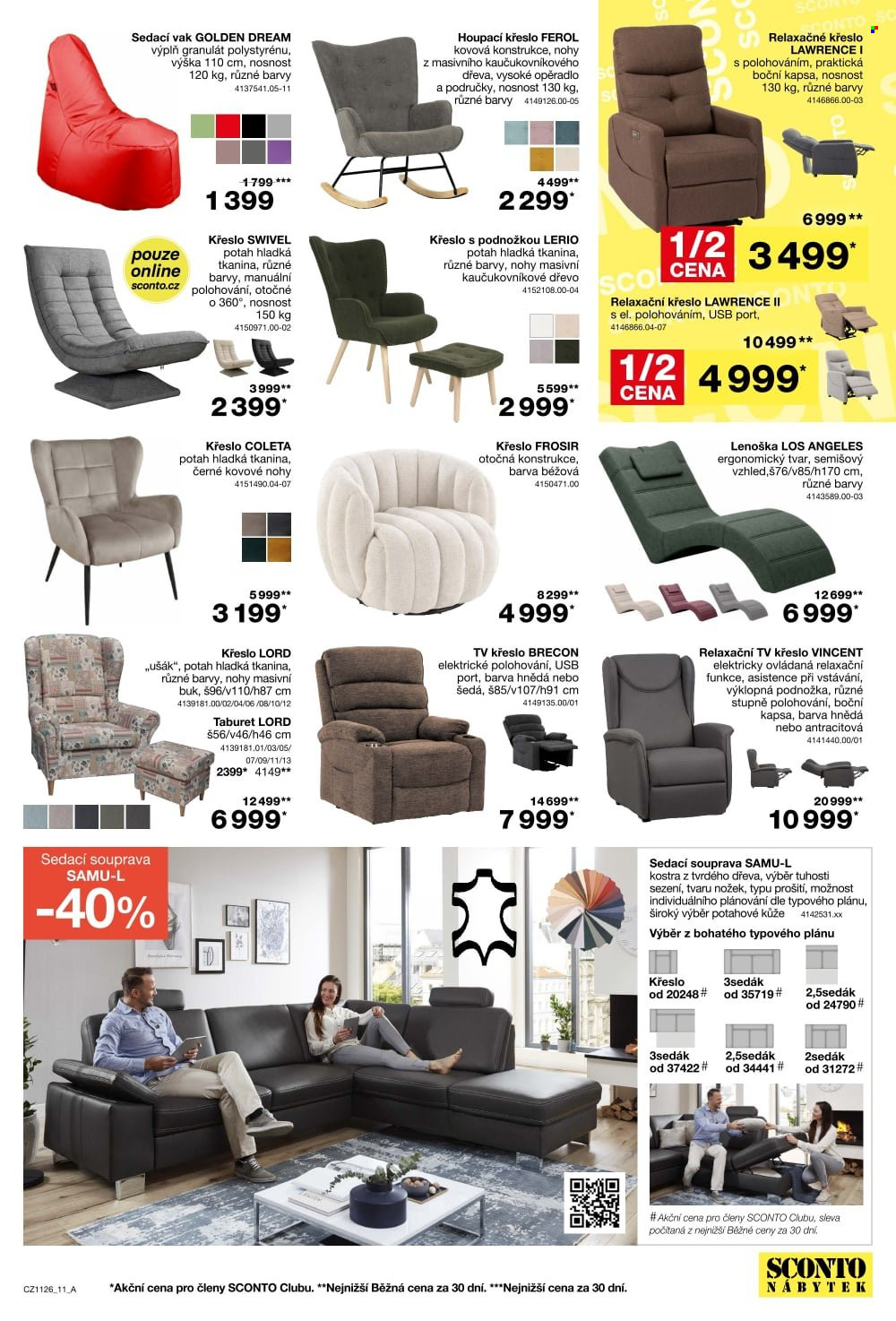 Leták SCONTO NÁBYTEK - 26.8.2026 - 22.9.2026. Strana 11