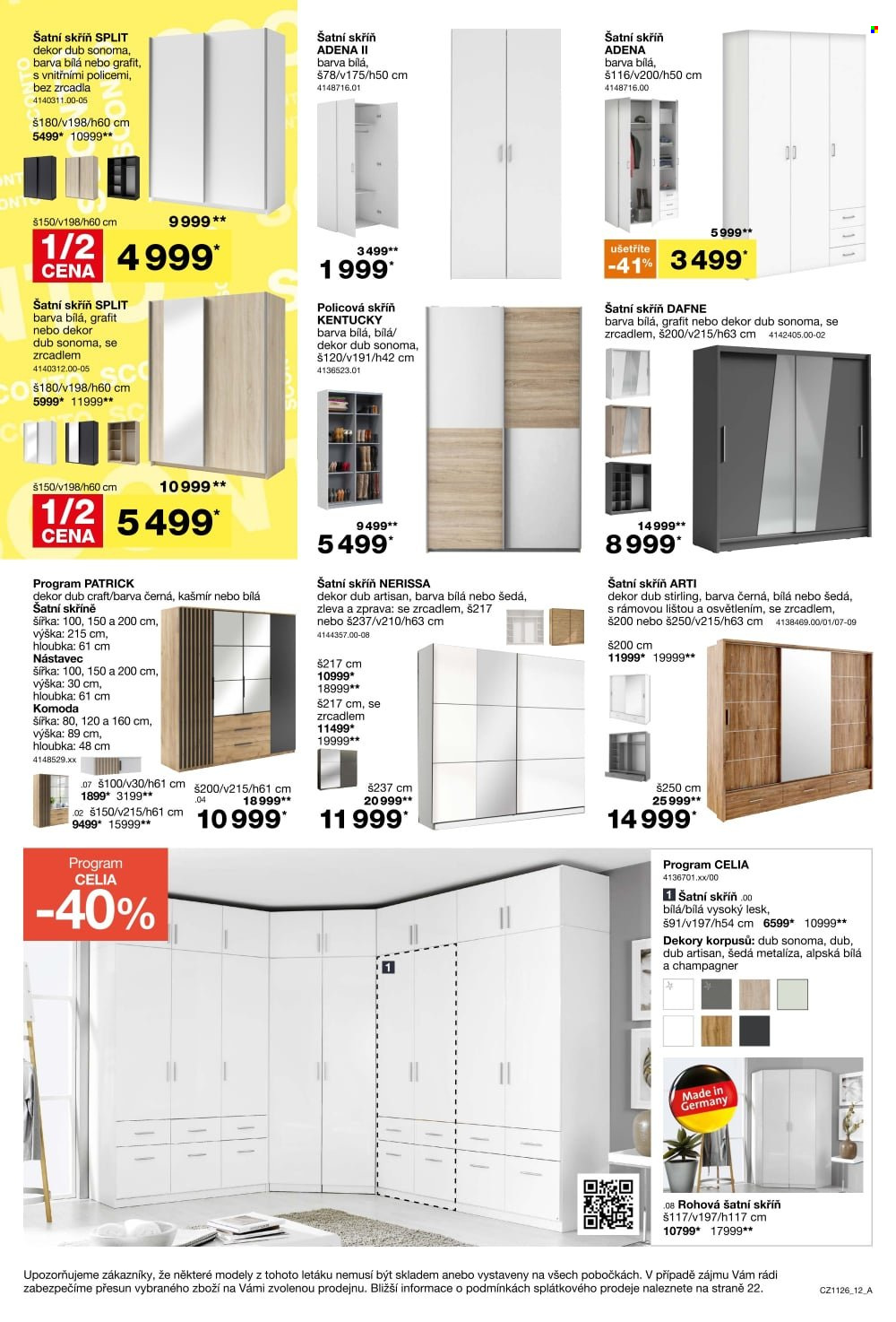 Leták SCONTO NÁBYTEK - 26.8.2026 - 22.9.2026. Strana 12